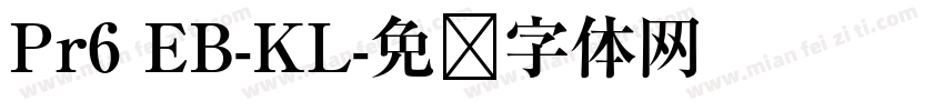 Pr6 EB-KL字体转换
